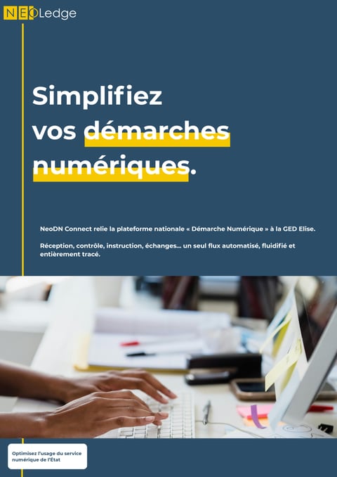 NeoDN Connect NeoLedge — Connexion Démarche Numérique à la GED Elise pour les organismes publics